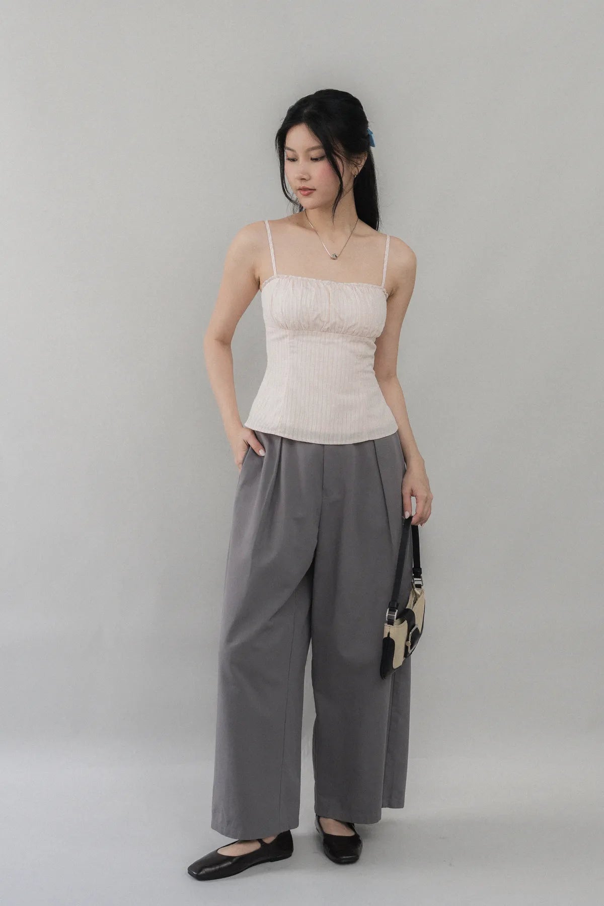 Steffi Gingham Strappy Padded Top