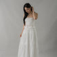 Arabella Pintuck Flowy Tiered Long Skirt