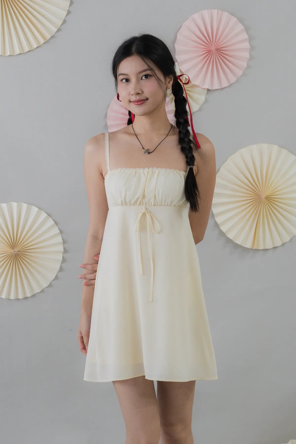 Kiara Padded Mini Babydoll Dress