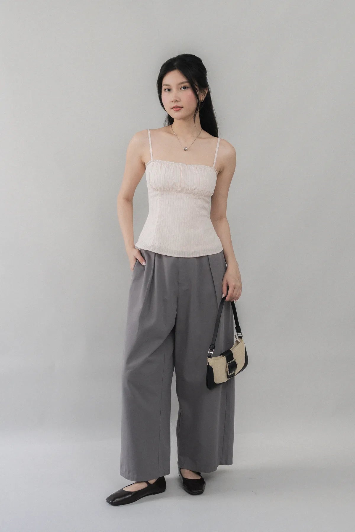 Steffi Gingham Strappy Padded Top