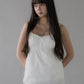 Sydney Scallop Trim Padded Button Tank Top