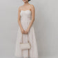 Elora Ribbon Tie Padded Maxi Dress