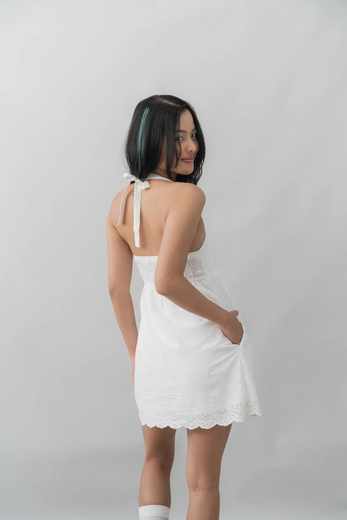 [100% Cotton] Renee Convertible Padded Romper Dress