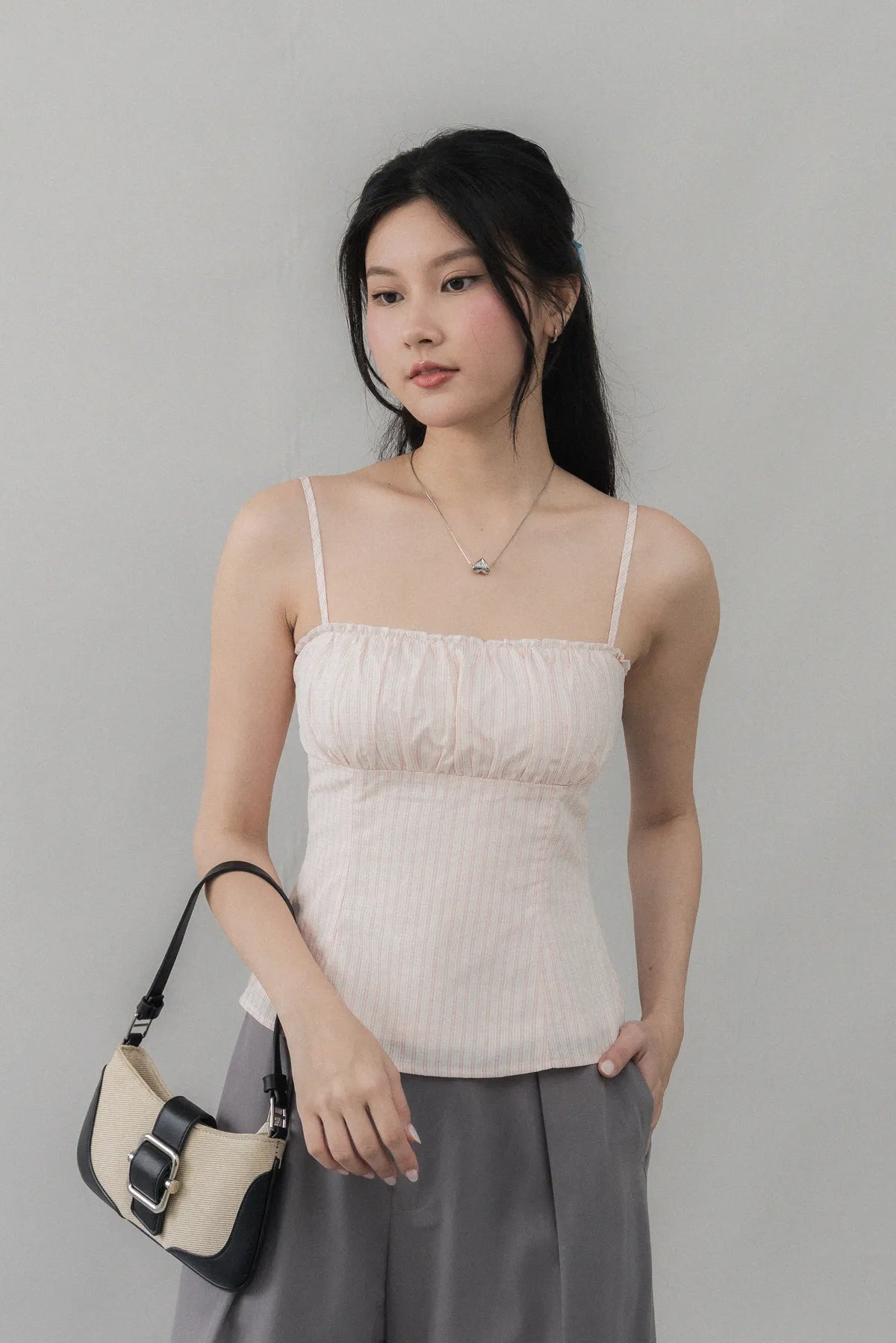 Steffi Gingham Strappy Padded Top
