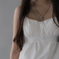 Sydney Scallop Trim Padded Button Tank Top