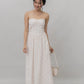 Elora Ribbon Tie Padded Maxi Dress