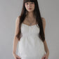 Sydney Scallop Trim Padded Button Tank Top