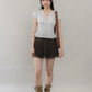 Elise Lace Trim Padded Cap Sleeves Top