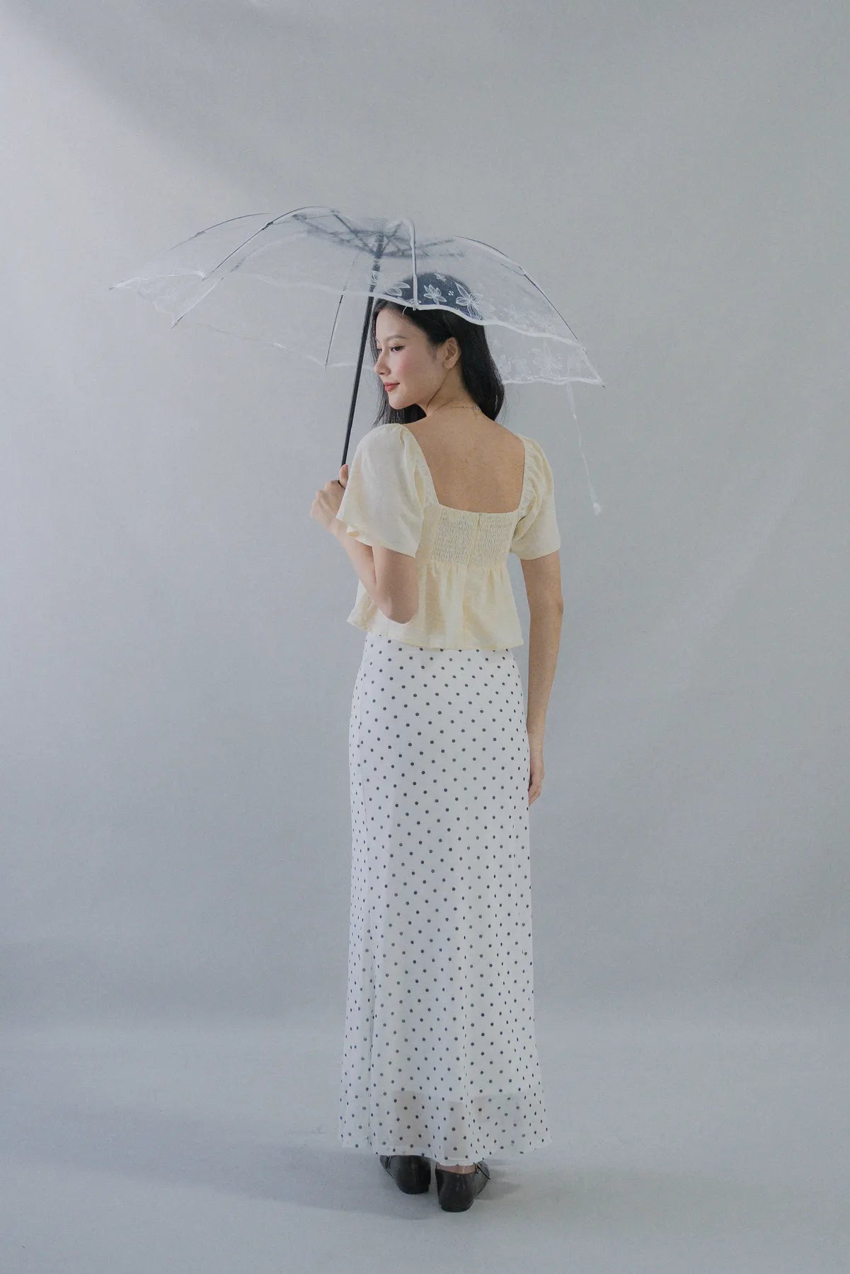 Bradley Fishtail Maxi Soft Mesh Skirt