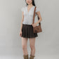 Elise Lace Trim Padded Cap Sleeves Top