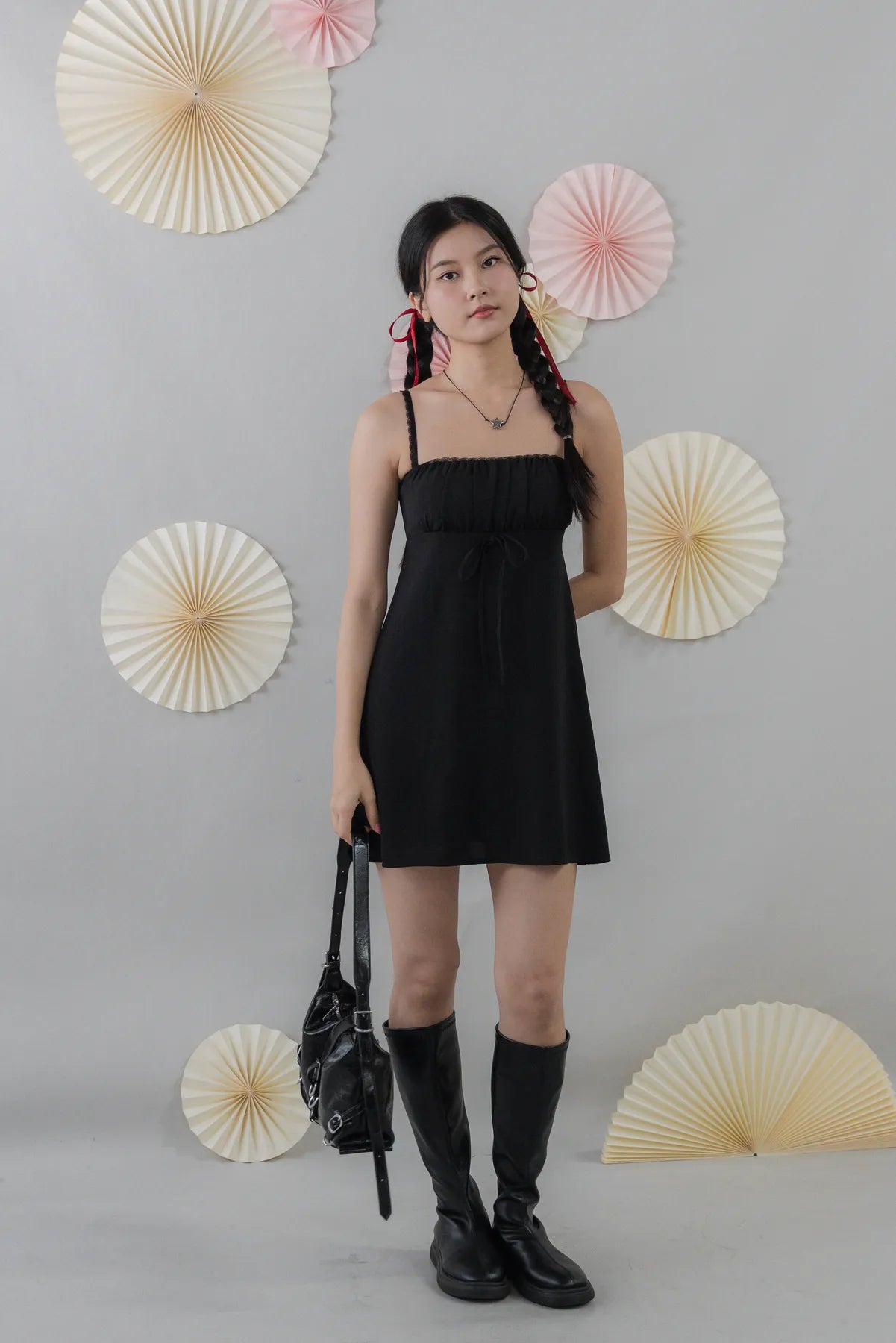 Kiara Padded Mini Babydoll Dress