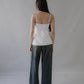 Sydney Scallop Trim Padded Button Tank Top