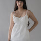Sydney Scallop Trim Padded Button Tank Top