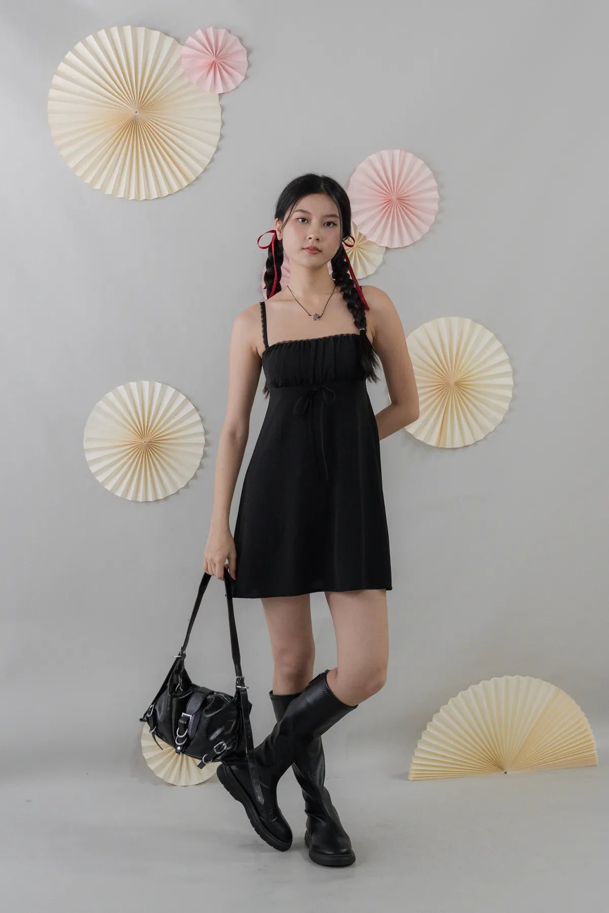 Kiara Padded Mini Babydoll Dress