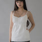 Sydney Scallop Trim Padded Button Tank Top