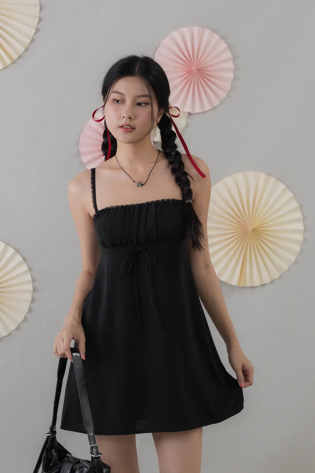 Kiara Padded Mini Babydoll Dress