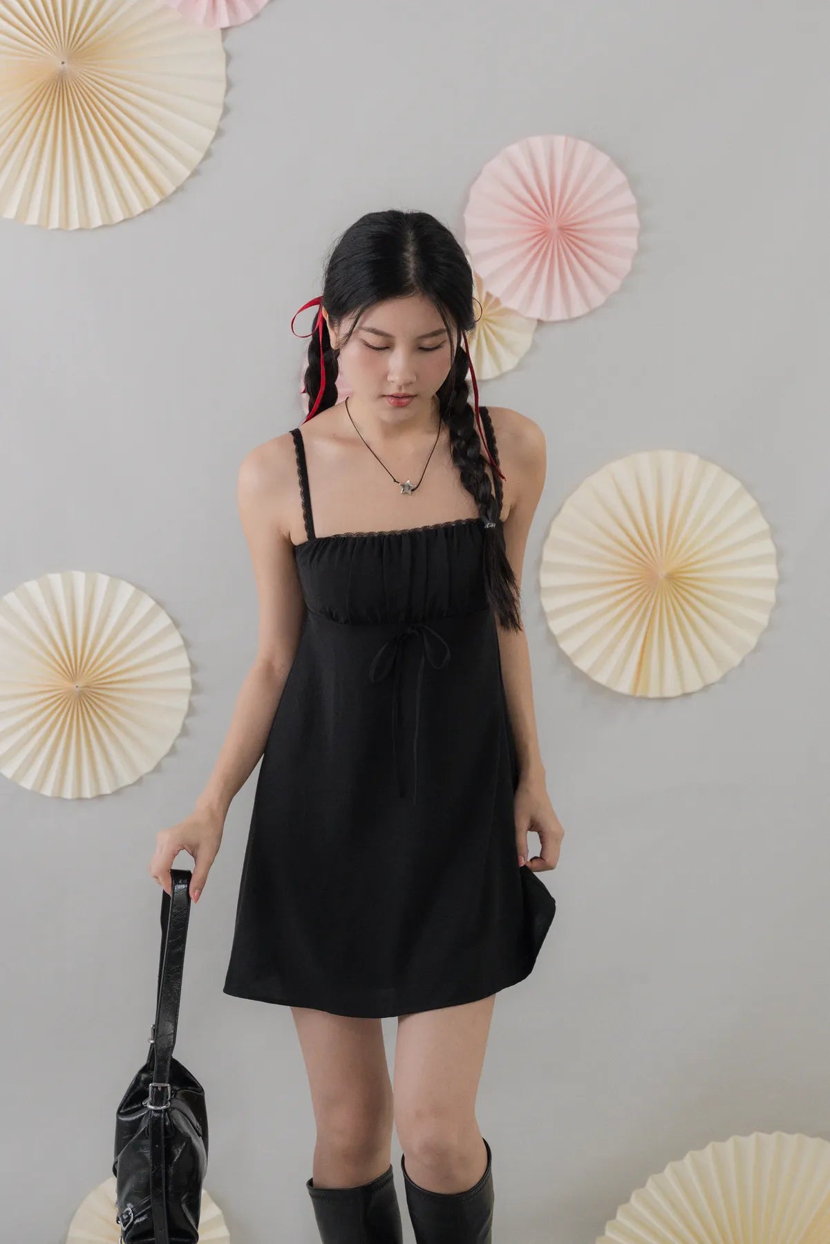 Kiara Padded Mini Babydoll Dress