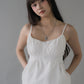Sydney Scallop Trim Padded Button Tank Top