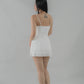 Bernadette Tiered Hem Padded Mini Dress