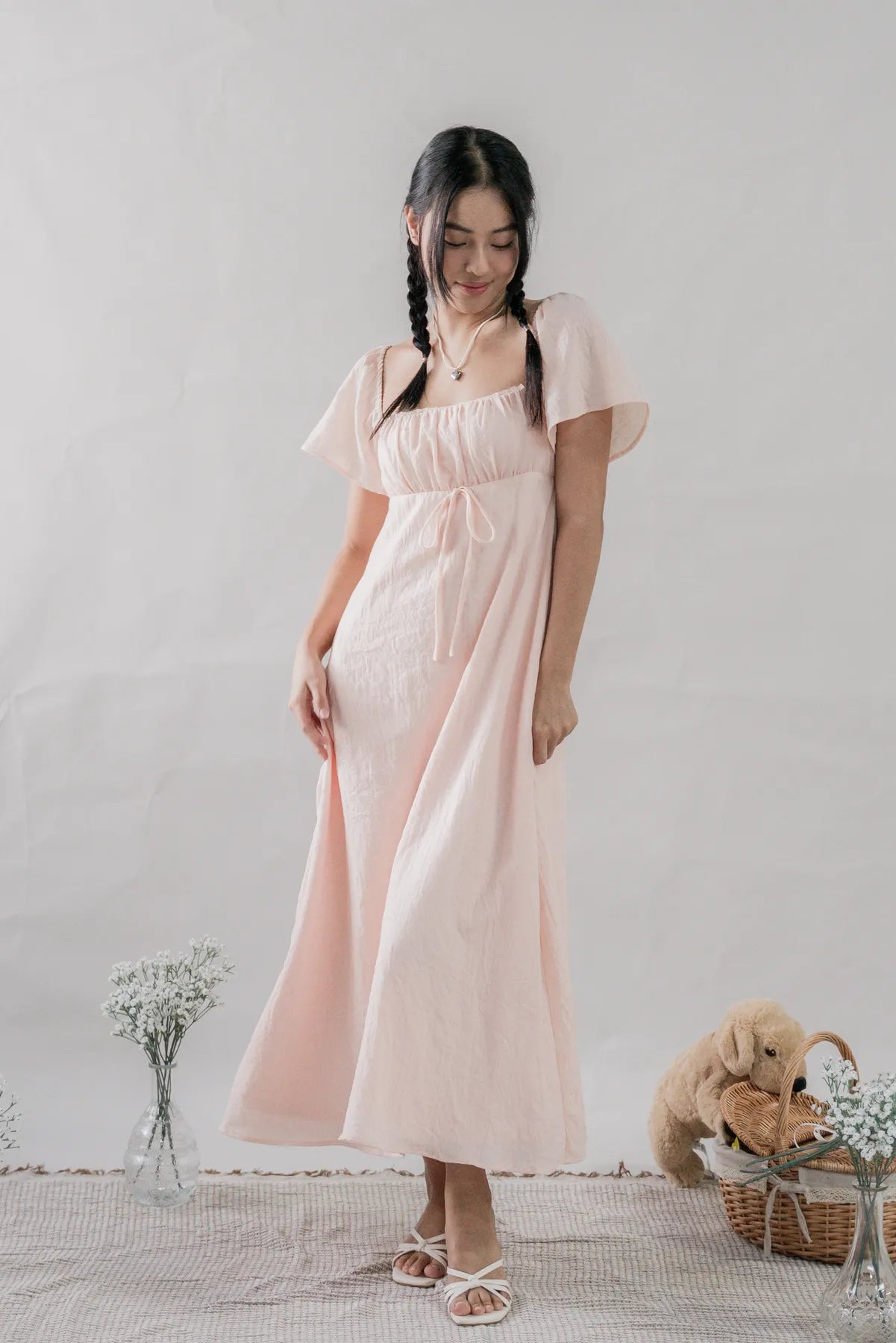 Kate Padded Sleeved Maxi Dress