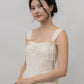 Elora Ribbon Tie Padded Maxi Dress