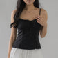 Christine Lace Ribbon Padded Tank Top