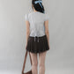 Elise Lace Trim Padded Cap Sleeves Top