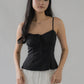 Christine Lace Ribbon Padded Tank Top