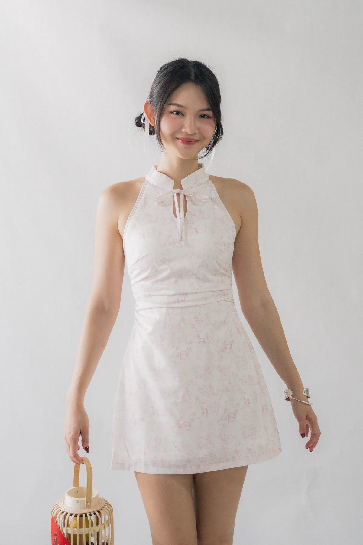 Amara Padded Cheongsam Mini Dress