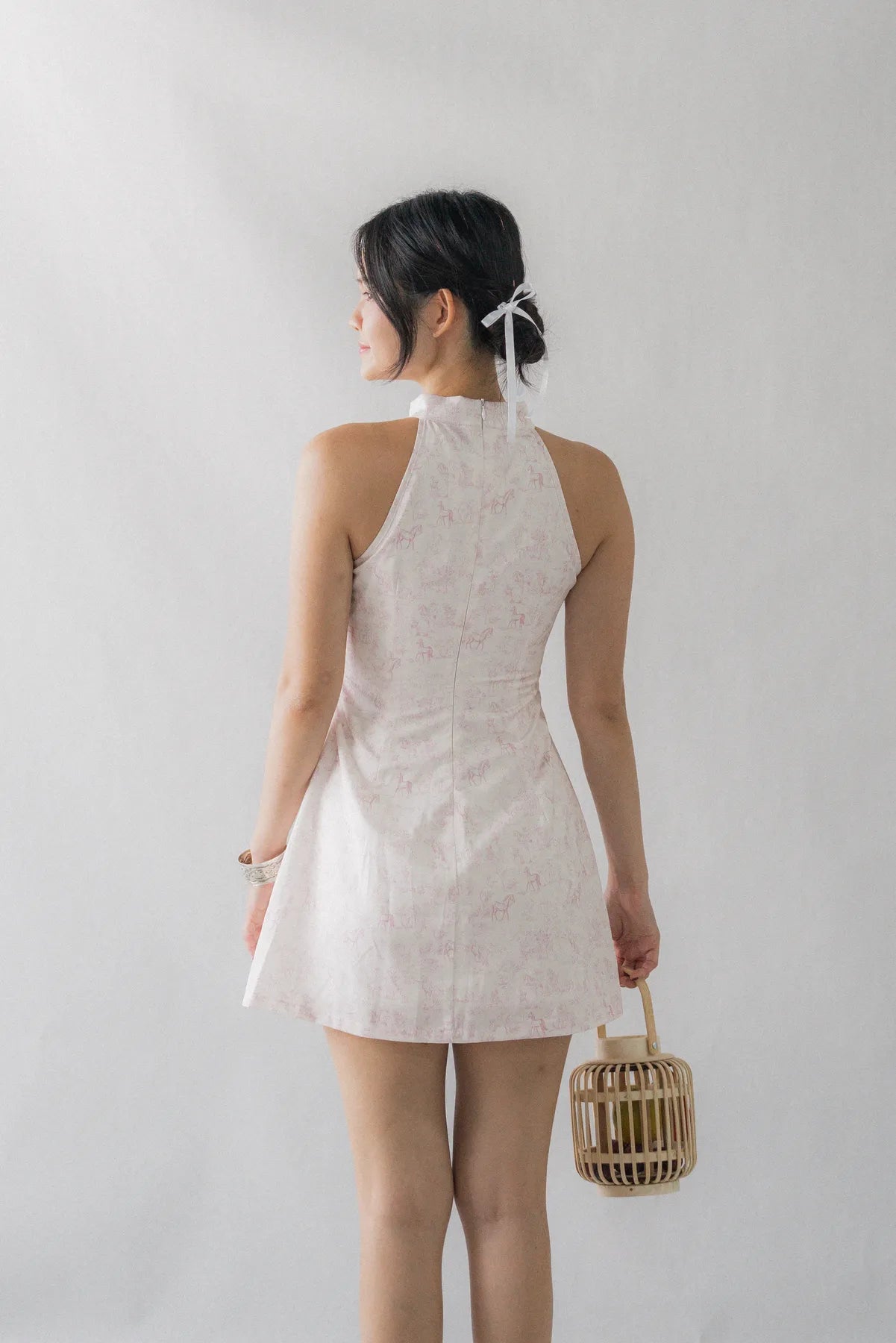 Amara Padded Cheongsam Mini Dress