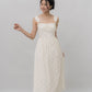 Elora Ribbon Tie Padded Maxi Dress