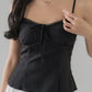Christine Lace Ribbon Padded Tank Top