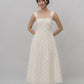 Elora Ribbon Tie Padded Maxi Dress