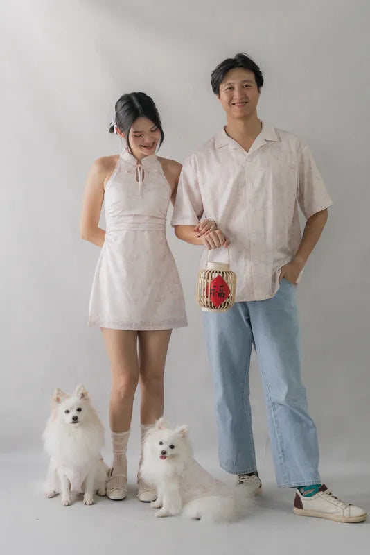 Amara Padded Cheongsam Mini Dress