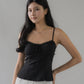 Christine Lace Ribbon Padded Tank Top