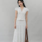 Elise Lace Trim Padded Cap Sleeves Top