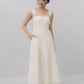 Elora Ribbon Tie Padded Maxi Dress