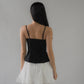 Christine Lace Ribbon Padded Tank Top