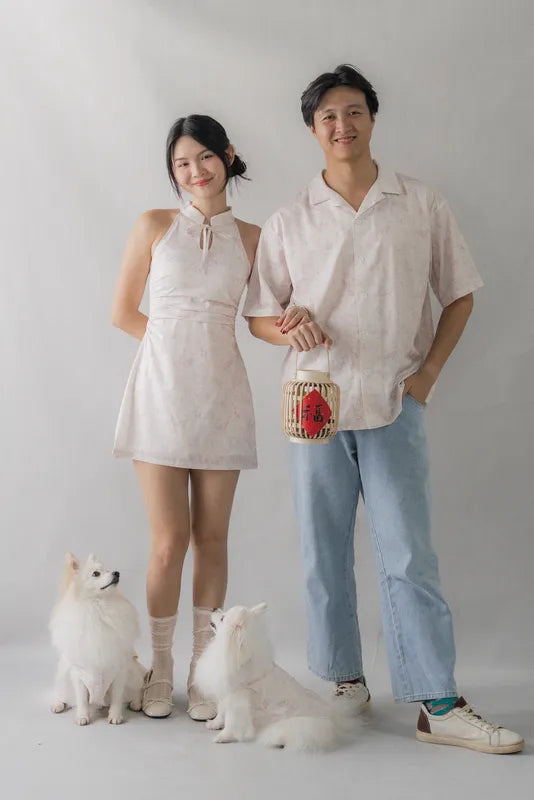 Amara Padded Cheongsam Mini Dress