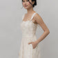 Elora Ribbon Tie Padded Maxi Dress