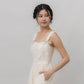 Elora Ribbon Tie Padded Maxi Dress