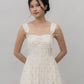 Elora Ribbon Tie Padded Maxi Dress