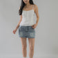Christine Lace Ribbon Padded Tank Top