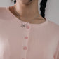 Mindy Flower Button Cardigan