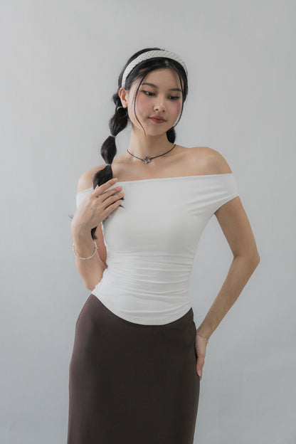 Casey Off-Shoulder Stretchy Padded Top