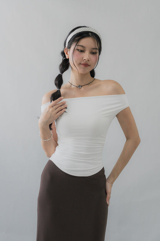Casey Off-Shoulder Stretchy Padded Top
