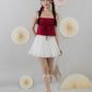 Kiara Lace Trim Ribbon Padded Babydoll Top
