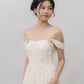 Elora Ribbon Tie Padded Maxi Dress