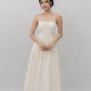Elora Ribbon Tie Padded Maxi Dress