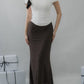Bradley Fishtail Maxi Soft Mesh Skirt